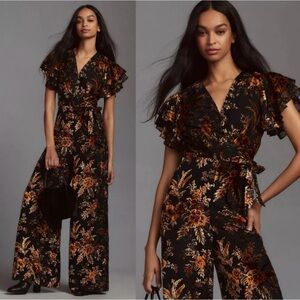 Black Floral Jumpsuit